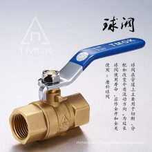 TMOK High Pressure Female FXF NPT BSP Thread ISO CE approved DN15PN40 Forged full Port Brass Ball Valve for water gas air flow ,